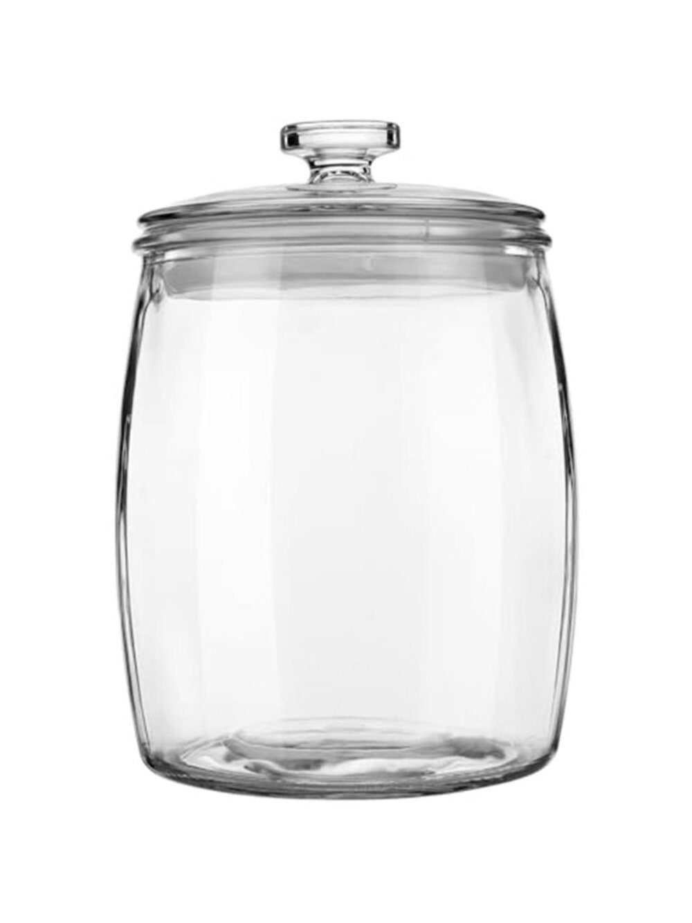 Wide Mouth Apothecary Jar with Lid, 0.5 Gallon Glass Jar for Kitchen Storage